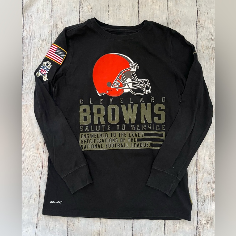 Youth Nike Cleveland Browns Long Sleeve Shirt